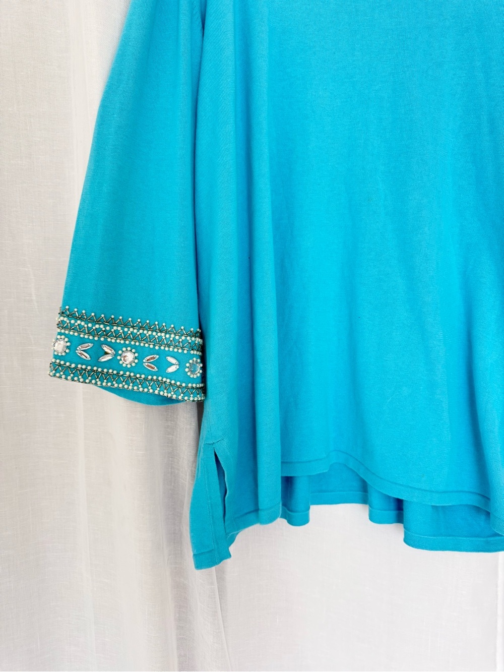 ✦ glam vintage 90s beaded tunic top / mini dress✦ - Picture 4 of 10